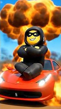 Roblox Farmer vs. Exploding Ferrari #roblox #shorts