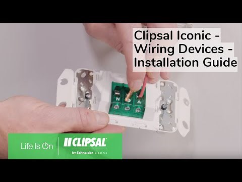 Clipsal Iconic - Wiring Devices - Installation Guide