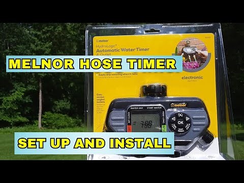 How To Set Up melnor 4-zone digital water timer
