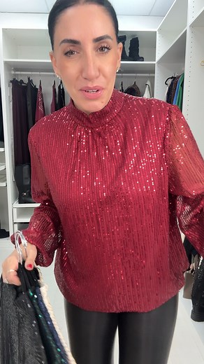 151 reactions · 42 comments | SPARKLES  SNEAK PEEK! let's get you the perfect party top and this one is with the leathers here but looks amazing with satin trousers too! Shall we get all colours online today!? | Bows Boutiques | Facebook