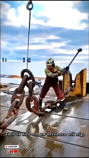 Life on an Offshore Oil Rig Workers... Would you Work? #shorts #scary