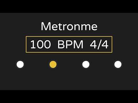 Metronome | 100 BPM | 4/4 Time (with Accent )