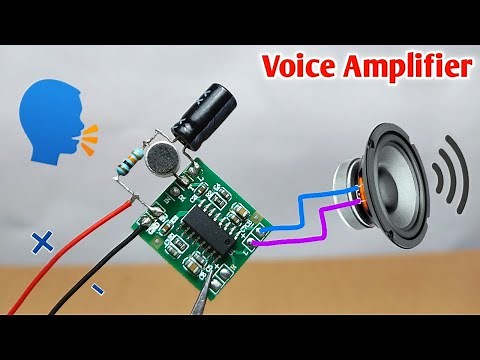 Simple Voice Amplifier Circuit 📢 MEGAPHONE | how To Make Powerful Microphone Using PAM8403 Amplifier
