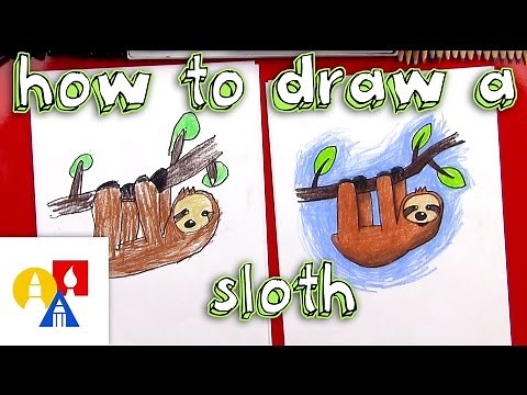 How To Draw A Cartoon Sloth