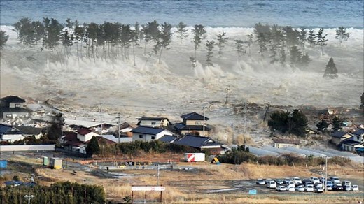 March 2011: Japan hit by tsunami after massive earthquake