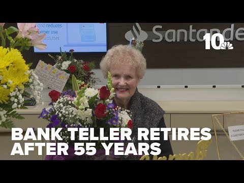 Santander Bank employee in Wakefield retires after 55 years