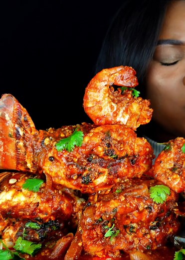 Spicy Seafood Mukbang ASMR Seafood Boil Eating Show