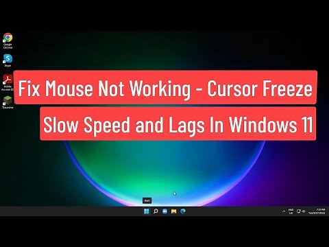 Fix Mouse Not Moving - Cursor Freeze, Slow Speed and Lags In windows 11