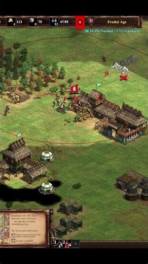 AOE2DE Shorts | Forward Tower + M@A + Archers 💥 He Sent All Villagers and Failed! 😆