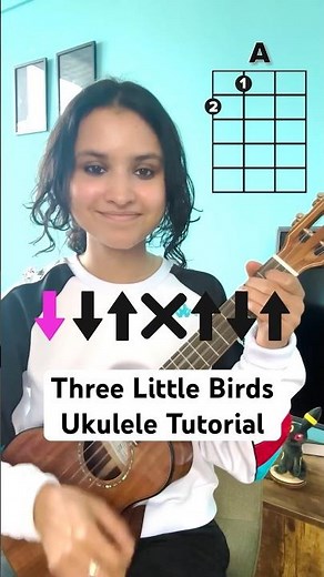 EASY Three Little Birds Ukulele Tutorial #shorts