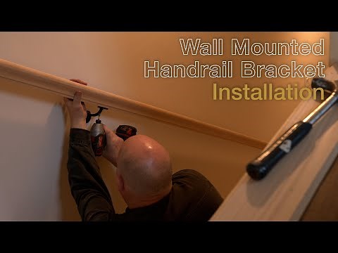 Wall Mounted Handrail Bracket Installation