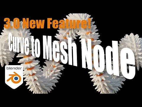 New Blender 3.0 Feature: 'Curve to Mesh' Geometry Node