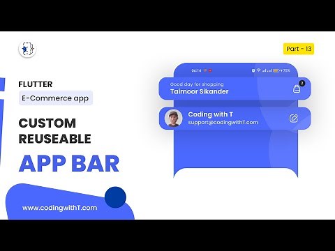 Flutter Custom AppBar Design | Reusable AppBar Flutter 2025