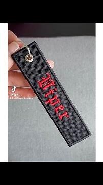 How to Make a Jet Tag Keychain #machineembroidery #customkeychain #etsy #smallbusiness