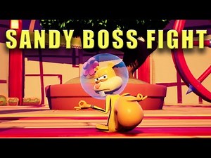 SpongeBob SquarePants The Cosmic Shake Sandy boss fight - How to beat Sandy - Defeat Sandy