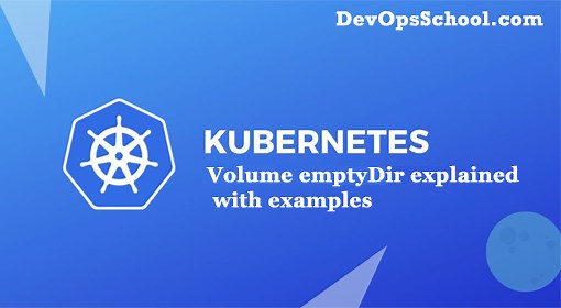 Kubernetes volume emptyDir explained with examples -