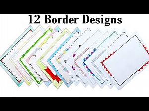 12 Border Designs/Border Design for Project/Project File Decoration/Border Design for School Project