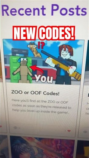 NEW ZOO OR OOF CODES ON ROBLOX APRIL 2026!