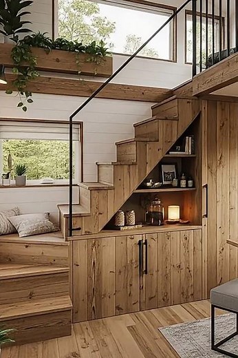Dream Tiny House Tour: Smart Wood Interior & Cozy Loft
