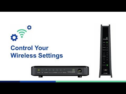 How to control your CenturyLink wireless settings