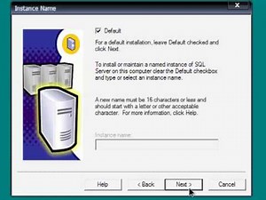 MS SQL Server 2000 - Installation