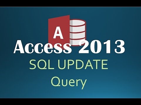 75. SQL UPDATE Query (Programming In Access 2013)