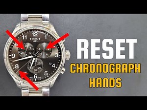 How To Set Tissot Chronograph Hands T116617 | Hands alignment adjusting