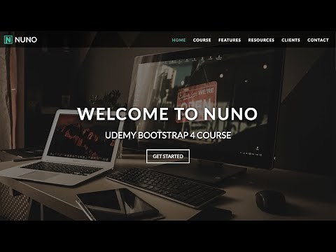 Build A Complete HTML & CSS Website with Bootstrap 4