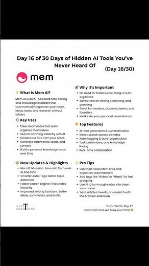 Mem AI | The Smartest AI Notes App! 🧠✨ Organize Everything Automatically