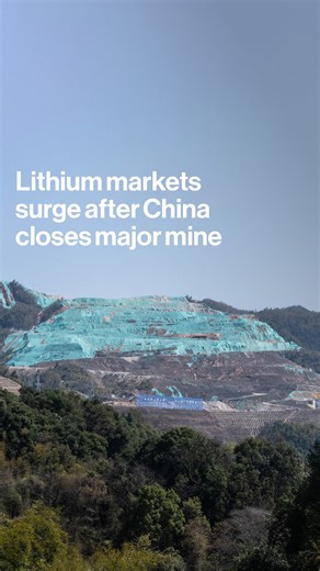 5.8K views · 67 reactions | Lithium prices surged after one of the world's largest mines closed in China. Mark Burton explains what this could mean for global battery costs bloom.bg/4mwkAFS | Bloomberg | Facebook