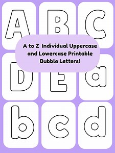 Printable Alphabet Letters: ABC Wall Art for Kids (digital Download) - Etsy