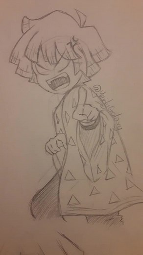 Zenitsu Agatsuma Scream Moment in Demon Slayer Manga