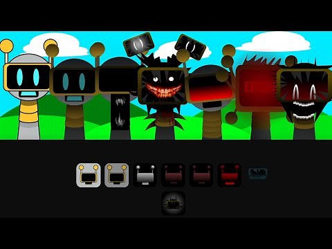 Every Fun Bot from All Phase Singing Together | Incredibox Sprunki Phase 1 - 8