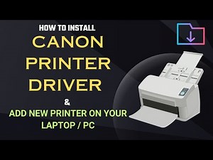 How To Install Canon Printer Driver | Add New Printer | #canonprinter
