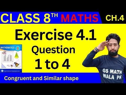 Class 8 math chapter 4 exercise 4.1 Q.1 to 4 | Class 8 math exercise 4.1 | 8 class math exercise 4.1