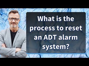 What is the process to reset an ADT alarm system?