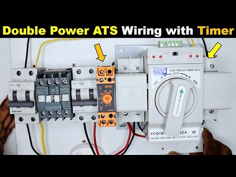 Auto Change Over Switch (ATS) Proper Connection Explained with Timer Circuit ‪@TheElectricalGuy‬