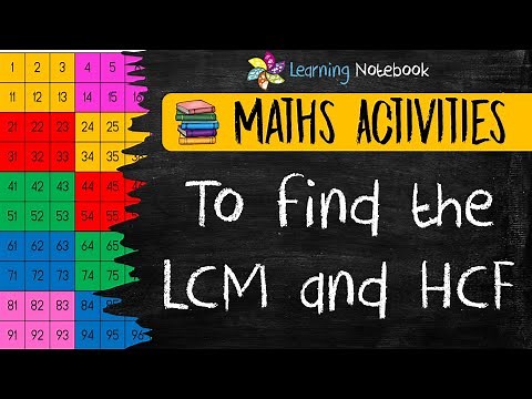 LCM and HCF Maths Art Integrated Activity, Maths Project, TLM, Model