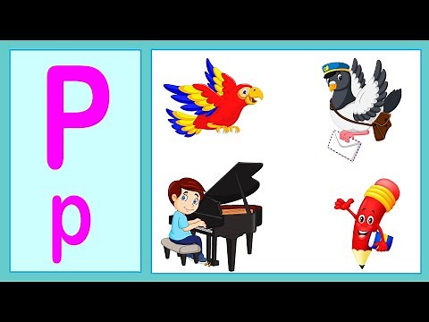 Phonics Letter | Phonics Letter P | Learning Alphabet P | ABC Flashcards