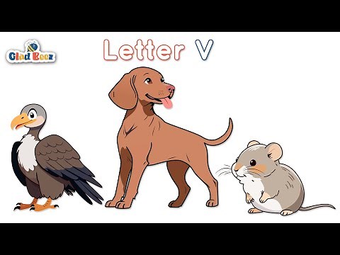 Learn letter V with Animal Names | ABCs Learning | learning video for kids and babies