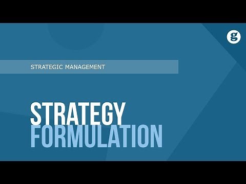 Strategy Formulation