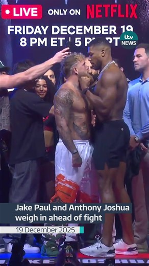 Anthony Joshua will take on YouTuber-turned-boxer Jake Paul in a heavyweight bout in Miami on Friday. The fight at the Kaseya Centre will consist of eight three-minute rounds, with the boxers using 10oz gloves. #itvnews #boxing #anthonyjoshua #jakepaul #sport
