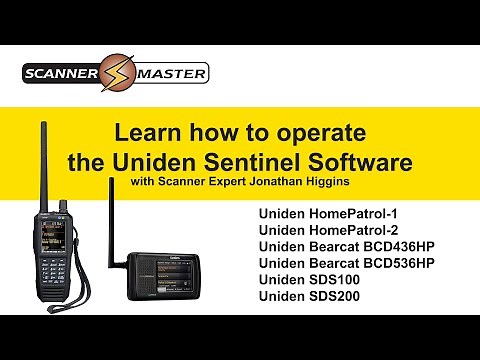 Uniden HomePatrol Series Scanners | Learn how to operate the Uniden Sentinel Software