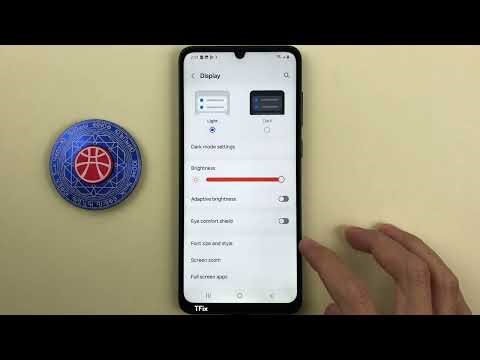 How to change screen font size larger on Samsung A05 Android 14