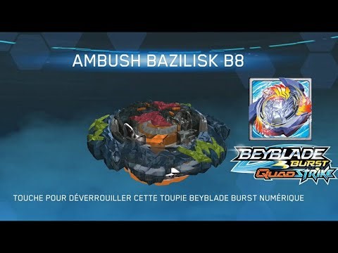 AMBUSH BAZILISK B8 QR CODE BEYBLADE BURST QUADSTRIKE APP
