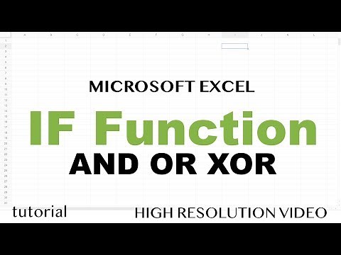 Excel - IF Function, Multiple Criteria with AND OR XOR functions, Dates, Ranges - Tutorial