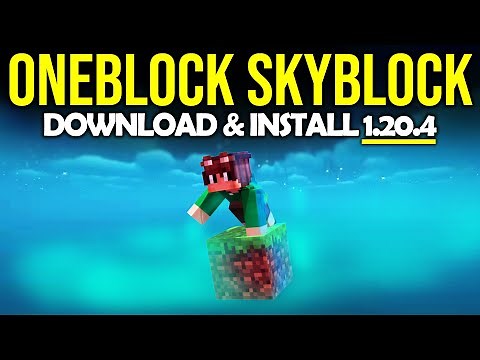 HOW TO INSTALL OneBlock SKY BLOCK Map for Minecraft 1.20.4 ! Download and Play