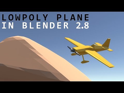 Blender Low Poly Airplane Tutorial