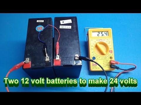 How to connect two 12v batteries to make 24v, Two 12 volt batteries to make 24 volts