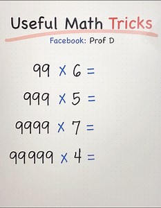 Useful Math Tricks 😇💯 | Prof D